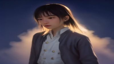 日本动作电影海报，主角手持武士刀站在雨夜街头，霓虹灯光反射在湿润地面上