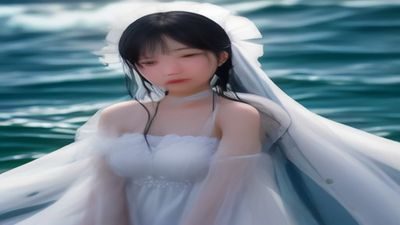 浪漫韩剧海报，男女主角在樱花树下相视而笑，背景温暖明亮充满粉色调