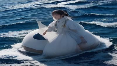 韩国恐怖片海报，阴森古宅走廊尽头出现模糊人影，灯光昏暗气氛诡异